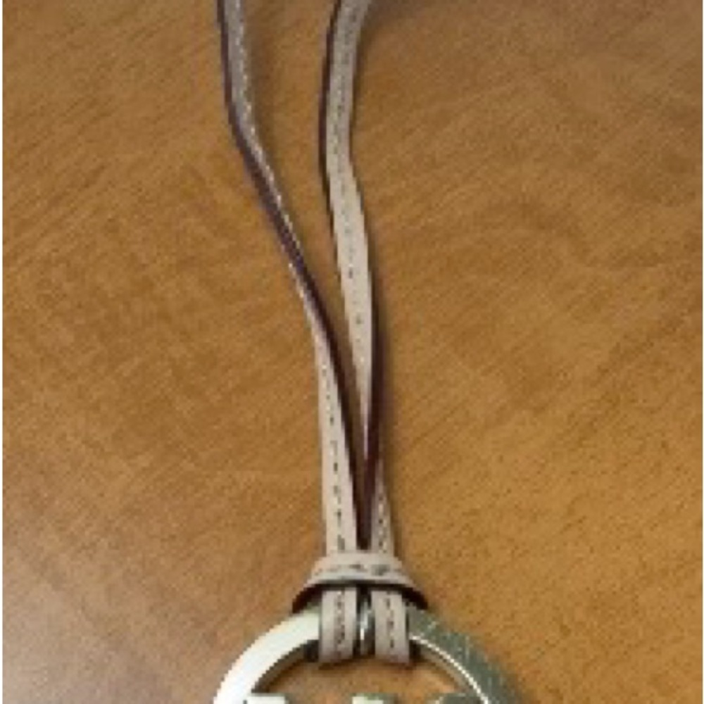 Michael Kors Black or Beige Leather straps & Gold Logo charm. Set of two. - Picture 7 of 8
